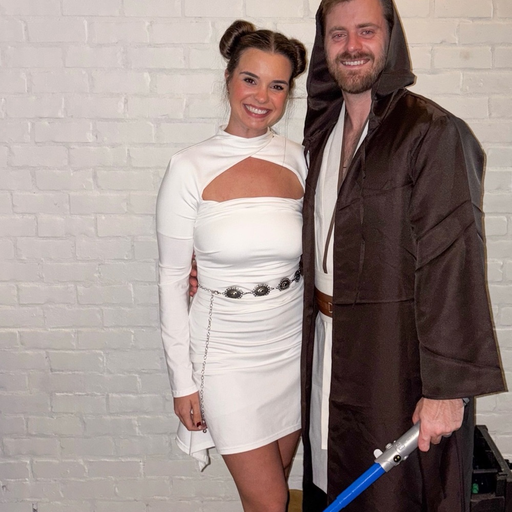 Princess Leia White Cut-Out Dress